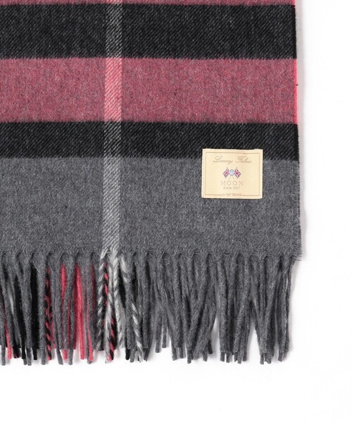 Ray BEAMS（レイビームス）の「Ray BEAMS / MOON チェック ストール（マフラー・レディース・グレー/ブラウン系その他3/オフホワイト・ONE SIZE）」の18枚目の写真