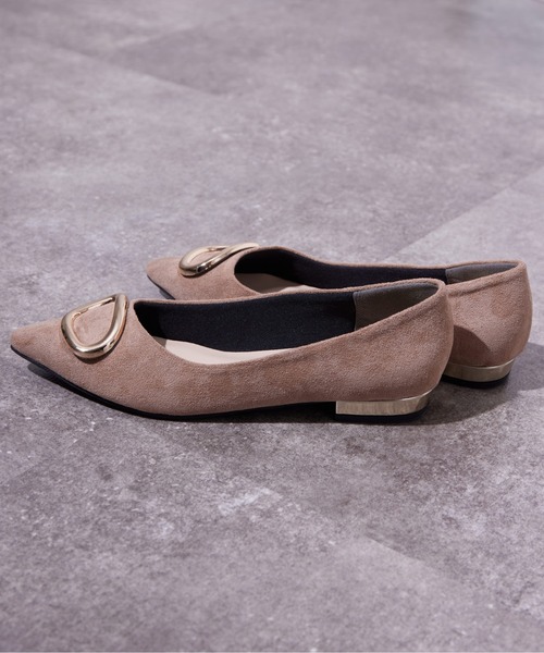 Chez toi（シェトワ）の「ゴールドバックルフラットパンプス（パンプス・レディース・ブラック/オレンジ/ベージュ/ブラウン/ブラック系その他/ゴールド/ベージュ系その他・M/L/S）」の11枚目の写真