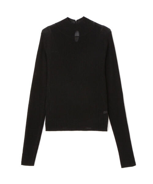 PROPORTION BODY DRESSING（プロポーションボディドレッシング）の「シアーリブニット / 1213270907（ニット/セーター・レディース・ホワイト/ブラック/ピンク・FREE）」の4枚目の写真