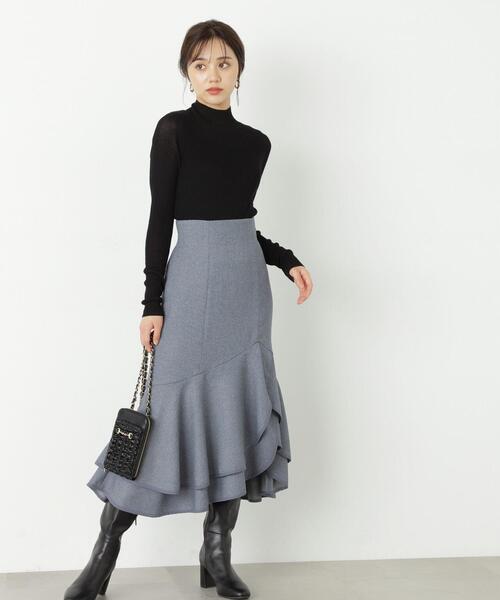 PROPORTION BODY DRESSING（プロポーションボディドレッシング）の「シアーリブニット / 1213270907（ニット/セーター・レディース・ホワイト/ブラック/ピンク・FREE）」の6枚目の写真