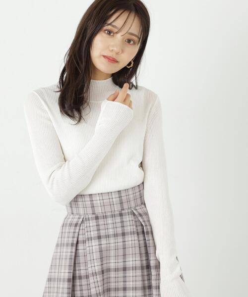 PROPORTION BODY DRESSING（プロポーションボディドレッシング）の「シアーリブニット / 1213270907（ニット/セーター・レディース・ホワイト/ブラック/ピンク・FREE）」の9枚目の写真