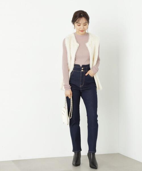 PROPORTION BODY DRESSING（プロポーションボディドレッシング）の「シアーリブニット / 1213270907（ニット/セーター・レディース・ホワイト/ブラック/ピンク・FREE）」の15枚目の写真