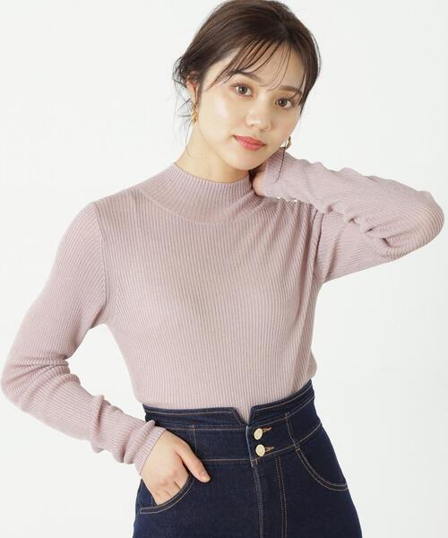 PROPORTION BODY DRESSING（プロポーションボディドレッシング）の「シアーリブニット / 1213270907（ニット/セーター・レディース・ホワイト/ブラック/ピンク・FREE）」の17枚目の写真