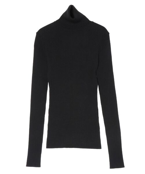 LAGUNAMOON（ラグナムーン）の「ベーシックリブニットプルオーバー（ニット/セーター・レディース・ライトブルー/アイボリー/ブラック/イエロー・FREE）」の3枚目の写真