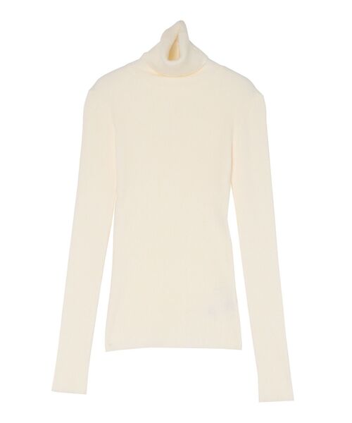 LAGUNAMOON（ラグナムーン）の「ベーシックリブニットプルオーバー（ニット/セーター・レディース・ライトブルー/アイボリー/ブラック/イエロー・FREE）」の5枚目の写真