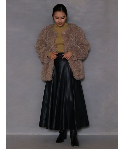 LAGUNAMOON（ラグナムーン）の「ベーシックリブニットプルオーバー（ニット/セーター・レディース・ライトブルー/アイボリー/ブラック/イエロー・FREE）」の10枚目の写真