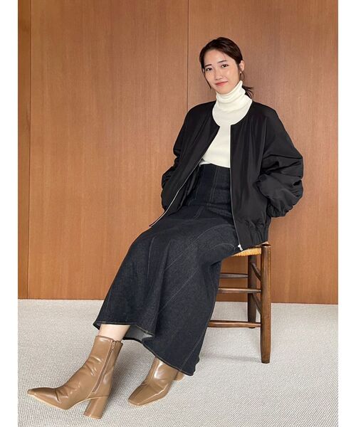 LAGUNAMOON（ラグナムーン）の「ベーシックリブニットプルオーバー（ニット/セーター・レディース・ライトブルー/アイボリー/ブラック/イエロー・FREE）」の11枚目の写真