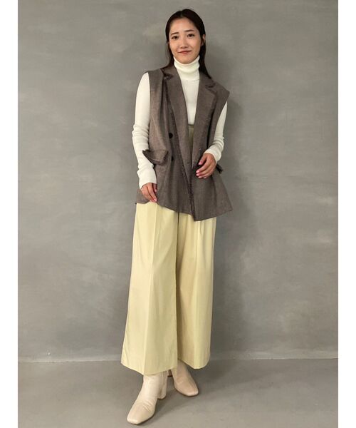 LAGUNAMOON（ラグナムーン）の「ベーシックリブニットプルオーバー（ニット/セーター・レディース・ライトブルー/アイボリー/ブラック/イエロー・FREE）」の20枚目の写真