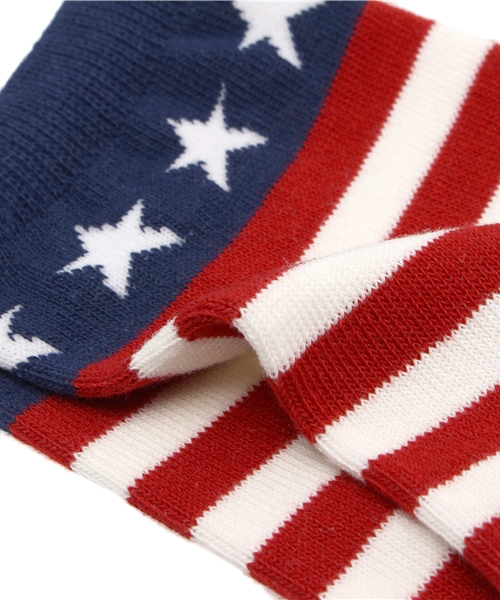 WEGO（ウィゴー）の「WEGO/星条旗柄ソックス（ソックス/靴下・レディース・レッド/グレー・FREE）」の5枚目の写真