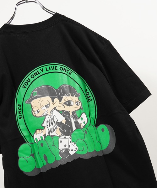 STAY GOLD(ステイゴールド)の「【STAYGOLD】イラスト バックプリント Tシャツ / Illustration Back Print T-Shirt(Tシャツ/カットソー・メンズ・ホワイト/パープル/ブラック/グリーン・L/M)」の2枚目の写真