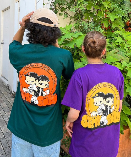 STAY GOLD(ステイゴールド)の「【STAYGOLD】イラスト バックプリント Tシャツ / Illustration Back Print T-Shirt(Tシャツ/カットソー・メンズ・ホワイト/パープル/ブラック/グリーン・L/M)」の8枚目の写真