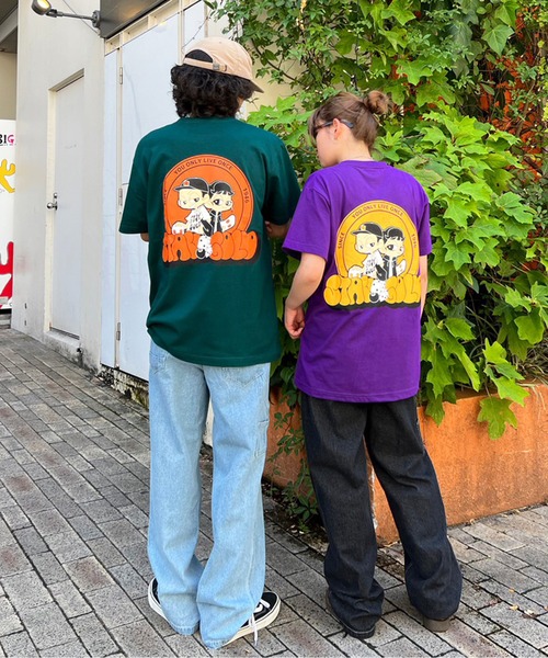 STAY GOLD(ステイゴールド)の「【STAYGOLD】イラスト バックプリント Tシャツ / Illustration Back Print T-Shirt(Tシャツ/カットソー・メンズ・ホワイト/パープル/ブラック/グリーン・L/M)」の7枚目の写真