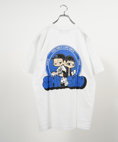 STAY GOLD(ステイゴールド)の「【STAYGOLD】イラスト バックプリント Tシャツ / Illustration Back Print T-Shirt(Tシャツ/カットソー・メンズ・ホワイト/パープル/ブラック/グリーン・L/M)」の10枚目の写真