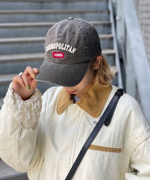 CIAOPANIC（チャオパニック）の「ピグメントロゴ刺繍キャップ（キャップ・レディース・ネイビー/ブラック・FREE）」の2枚目の写真