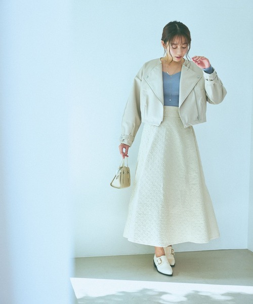 mysty woman（ミスティウーマン）の「ハートネックリブプルオーバー 978465（ニット/セーター・レディース・ピンク/グレイッシュブルー/ブラック/アイボリー・FREE）」の13枚目の写真