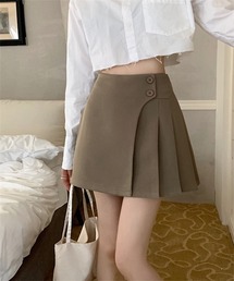 サイドプリーツミニスカート