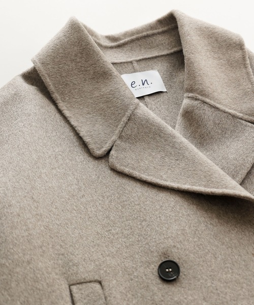 【美品】evernavy リバーピーコート Pコート グレー andme evernavy ピーコート pコート 「新色追加」ウールリバーPコート