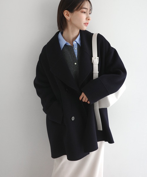 evernavy（エバーネイビー）の「【新色追加】ウールリバーPコート