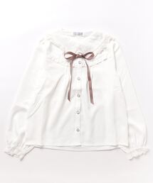 axes femme POETIQUE | レースデザインフリルＢＬ(シャツ/ブラウス)