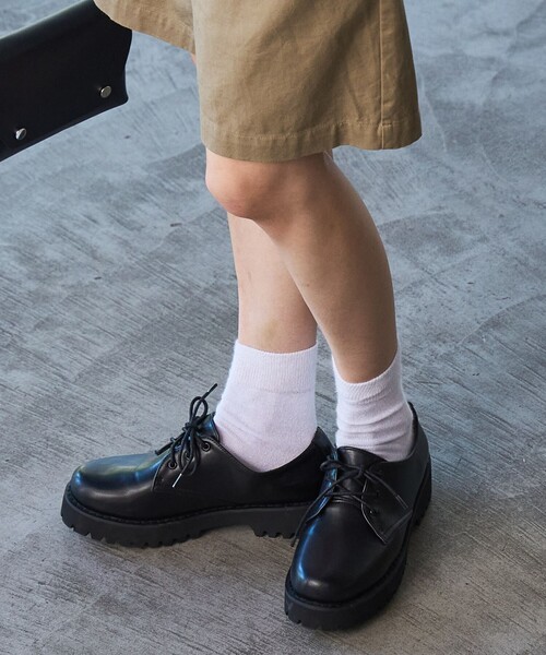 coen（コーエン）の「トラックソールレースアップシューズ（ドレスシューズ・レディース・ブラック・S/M/L/XL）」の3枚目の写真