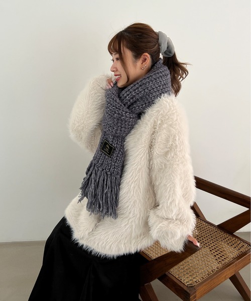 Olu.（オルドット）の「ミックスカラーロングストール（マフラー
