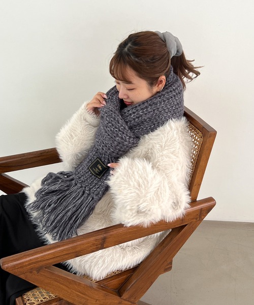 Olu.（オルドット）の「ミックスカラーロングストール（マフラー