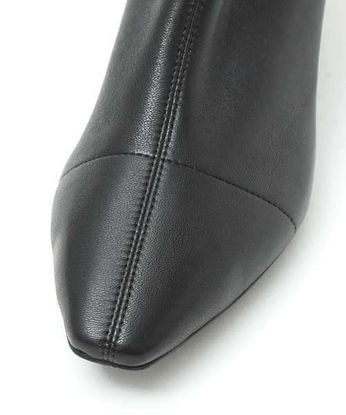 PICHE ABAHOUSE（ピシェ アバハウス）の「【最高ブーツ/ 5cmヒール】ストレッチショートブーツ（ブーツ・レディース・ブラック/ライトグレー・36/37/35/38/39）」の18枚目の写真