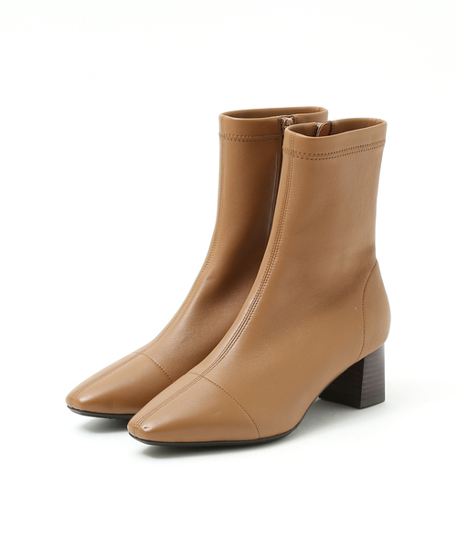 PICHE ABAHOUSE（ピシェ アバハウス）の「【最高ブーツ/ 5cmヒール】ストレッチショートブーツ（ブーツ・レディース・ブラック/ライトグレー・36/37/35/38/39）」の21枚目の写真