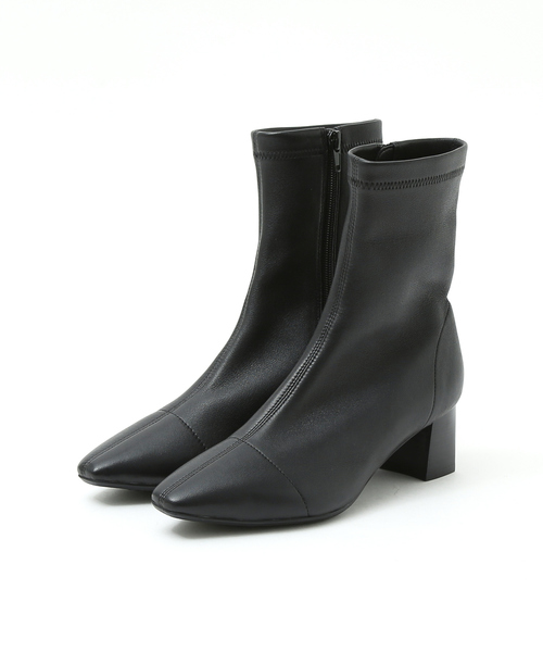 PICHE ABAHOUSE（ピシェ アバハウス）の「【最高ブーツ/ 5cmヒール】ストレッチショートブーツ（ブーツ・レディース・ブラック/ライトグレー・36/37/35/38/39）」の22枚目の写真