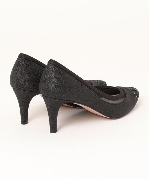 MELMO（メルモ）の「ラウンドトゥデザインパンプス（パンプス・レディース・ブラック/プラチナム・24.0cm/23.0cm/23.5cm/24.5cm/22.5cm）」の3枚目の写真