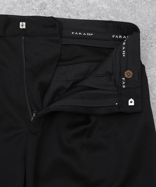 FARAH(ファーラー)の「【FARAH / ファーラー】Two Tuck Wide Tapered Pants(スラックス・メンズ・ブラック・30/32/34)」の13枚目の写真