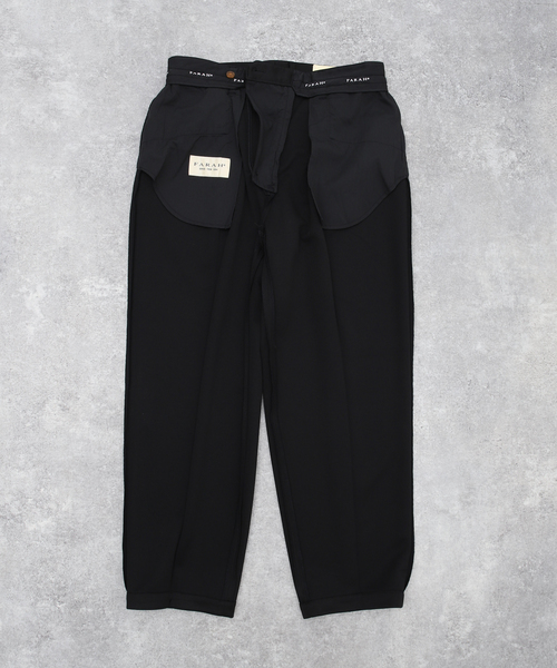 FARAH(ファーラー)の「【FARAH / ファーラー】Two Tuck Wide Tapered Pants(スラックス・メンズ・ブラック・30/32/34)」の14枚目の写真