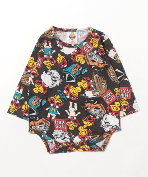 ヒステリックミニ テディ 総柄 サックス ブルー Tシャツ 120 ヒステリックミニ テディ 総柄 サックス ブルー Tシャツ 120