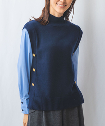 NARACAMICIE（ナラカミーチェ）の「【NARACAMICIE】布帛コンビプルオーバーニット（ニット/セーター）」