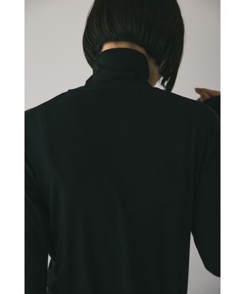 STYLEMIXER(スタイルミキサー)の「ソフトリブハイネックトップ(Tシャツ/カットソー・レディース・グレー/ホワイト/ブラック・FREE)」の20枚目の写真