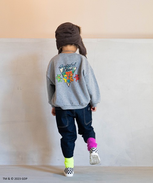 MARKEY'S（マーキーズ）の「【GRATEFUL DEAD/グレイトフルデッド】別注プリントトレーナー（80～150cm）（スウェット・キッズ・杢グレー/オフホワイト/チャコール・110/90/120/150/100/130/140/95/80）」の10枚目の写真