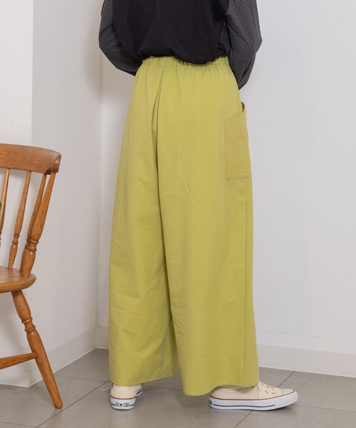 POU DOU DOU（プードゥドゥ）の「プラバックルベルトタックパンツ（その他パンツ・レディース・ブラック/イエロー/キナリ/インディゴブルー・3）」の18枚目の写真