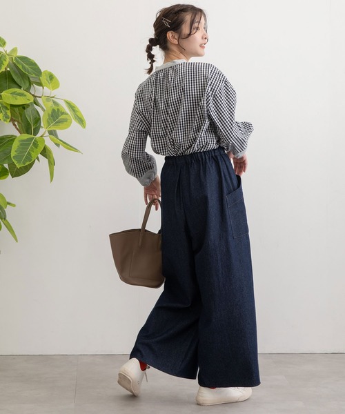 POU DOU DOU（プードゥドゥ）の「プラバックルベルトタックパンツ（その他パンツ・レディース・ブラック/イエロー/キナリ/インディゴブルー・3）」の9枚目の写真