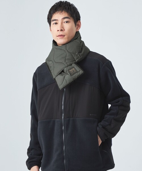 TAION EXTRA 完売品　エコファー　ダウン リバーシブルマフラー TAION（タイオン）REVERSIBLE Muffler／リバーシブルマフラー