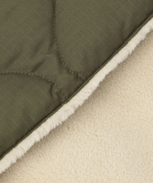 TAION（タイオン）の「＜TAION＞ミリタリー リバーシブル ダウンマフラー（マフラー・メンズ・オリーブ/ネイビー/ブラック/ケリーグリーン/グレー・FREE）」の10枚目の写真