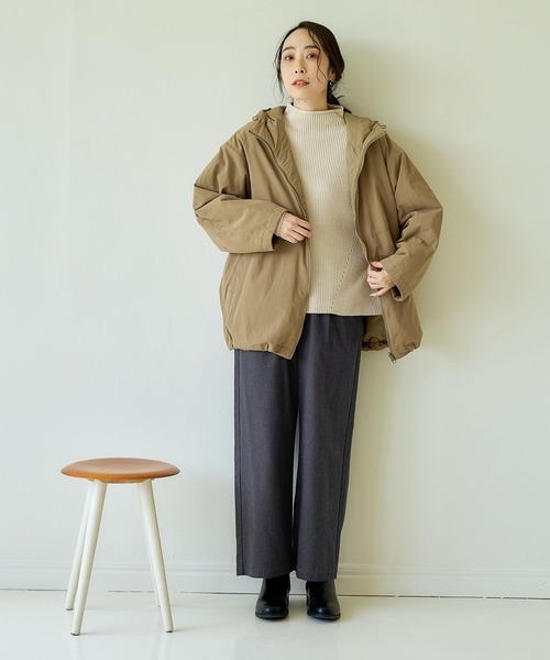 studio CLIP(スタディオクリップ)の「7ゲージお手入れらくらく畔プルオーバー(ニット/セーター・レディース・イエロー/ライトグレー/ライトグリーン/アイボリー/ブルー/カーキ・FREE)」の13枚目の写真