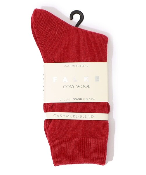 FALKE(ファルケ)の「FALKE COSY WOOL ソックス(ソックス/靴下・レディース・ダークグリーン/レッド・FREE)」の2枚目の写真