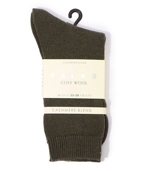 FALKE(ファルケ)の「FALKE COSY WOOL ソックス(ソックス/靴下・レディース・ダークグリーン/レッド・FREE)」の1枚目の写真