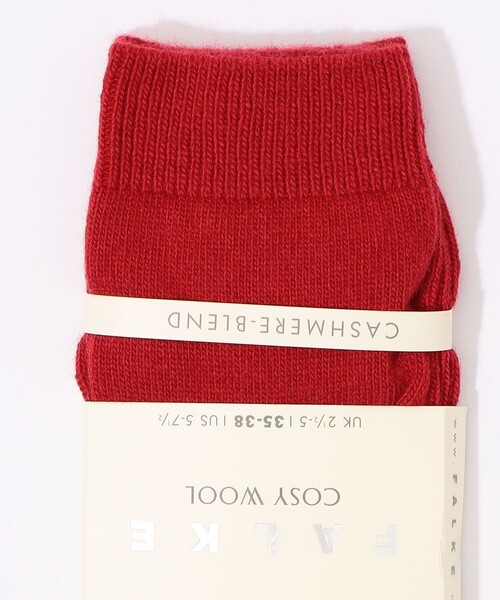 FALKE(ファルケ)の「FALKE COSY WOOL ソックス(ソックス/靴下・レディース・ダークグリーン/レッド・FREE)」の3枚目の写真