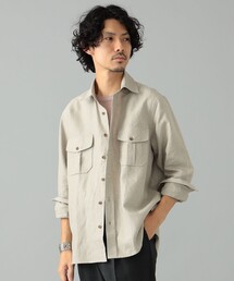 【CORDINGS × BEAMS F / 別注 リネン オーバーシャツ】