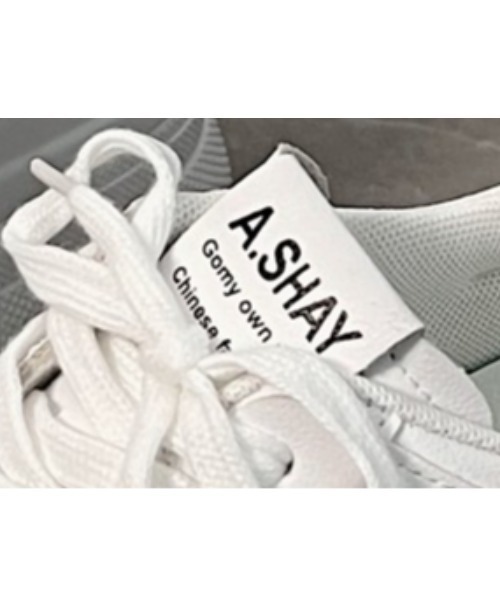 Shoes in Closet(シューズインクローゼット)の「+7.5㎝ 厚底 インヒール入り レースアップ スニーカー 366(スニーカー・レディース・ホワイト/ブラック・S/L/LL/M)」の10枚目の写真