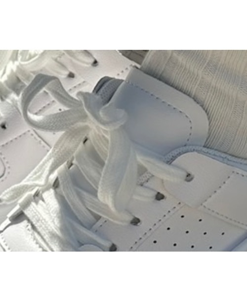 Shoes in Closet(シューズインクローゼット)の「+7.5㎝ 厚底 インヒール入り レースアップ スニーカー 366(スニーカー・レディース・ホワイト/ブラック・S/L/LL/M)」の11枚目の写真