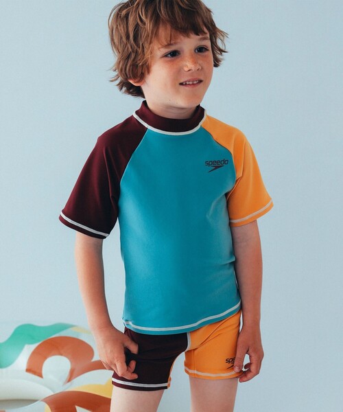 Speedo(スピード)の「Speedo / キッズユニセックスセパレーツ 24(90~120cm)(Tシャツ/カットソー・キッズ・ブルー系その他2/ブラウン系その他2/ブルー系その他・100/120/110)」の4枚目の写真