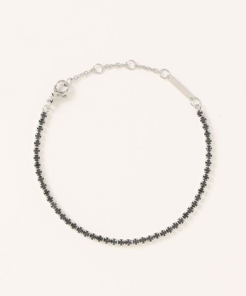 Daniel Wellington(ダニエルウェリントン)の「Classic Tennis bracelet S Crystal Nightfall(ブレスレット・レディース・シルバー×ブラック・ONE SIZE)」の7枚目の写真