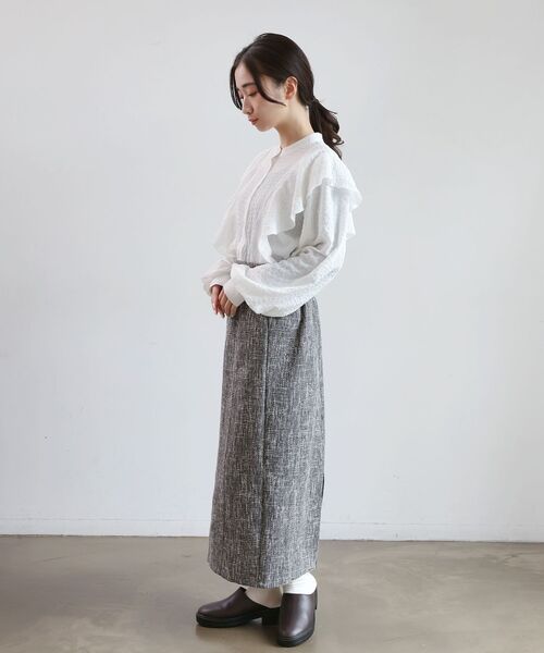 RETRO GIRL(レトロガール)の「ツイードナローSK(スカート・レディース・ブラック/ライトグレー・MEDIUM)」の8枚目の写真